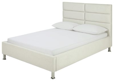 Hygena - Bounty White - Bed Frame - Kingsize